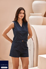 The Crossing Lines, Stealing Hearts Denim Co-Ord Set