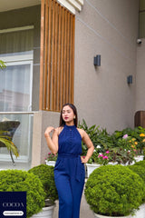 Jahnabi Rajkhowa in The Midnight & Mimosas Halter Jumpsuit