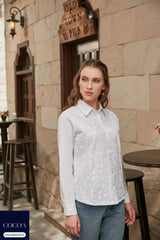 Geetika Mathur in The Moondew Lotus Shirt