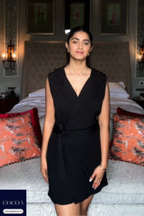 Kavita Arora in The Wrap Me Right Romper Dress