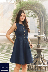 The A-Line and All Mine Denim Dress