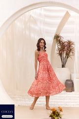 Divyanka Singh in The Paint Me Red Midaxi Empire Dress