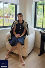 Avantika Midha in The A-Line and All Mine Denim Dress