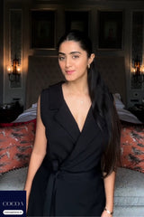 Kavita Arora in The Wrap Me Right Romper Dress