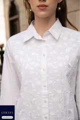 Geetika Mathur in The Moondew Lotus Shirt