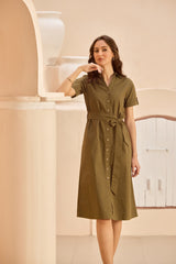 The Dry Martini with One Olive Midaxi Shirt-Dress