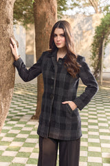 The Check Me Out Tweed Peacoat Jacket