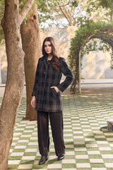 The Check Me Out Tweed Peacoat Jacket