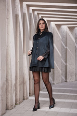 The Cloak Me Chic Velvet Cape