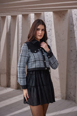The Downtown Duchess Tweed & Denim Jacket