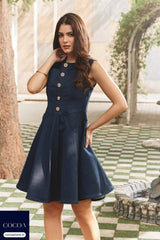Avantika Midha in The A-Line and All Mine Denim Dress