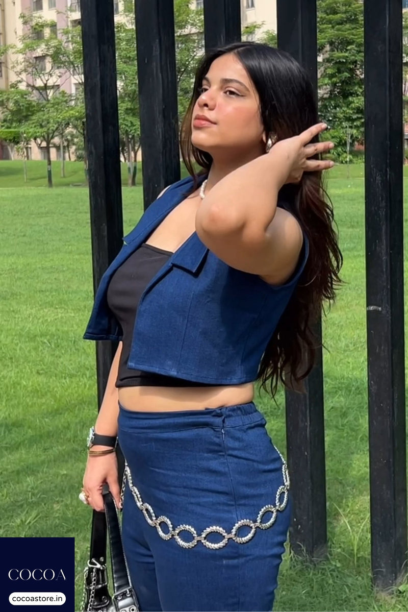 Mizab Rehmat in The Denim in Charge Co-Ord Set