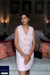 Kavita Arora in The Power Puff Girl Tweed Blazer Dress