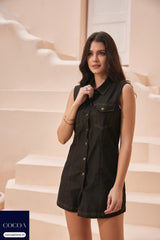 Kavita Arora in The Denim Me Down Shirt Dress
