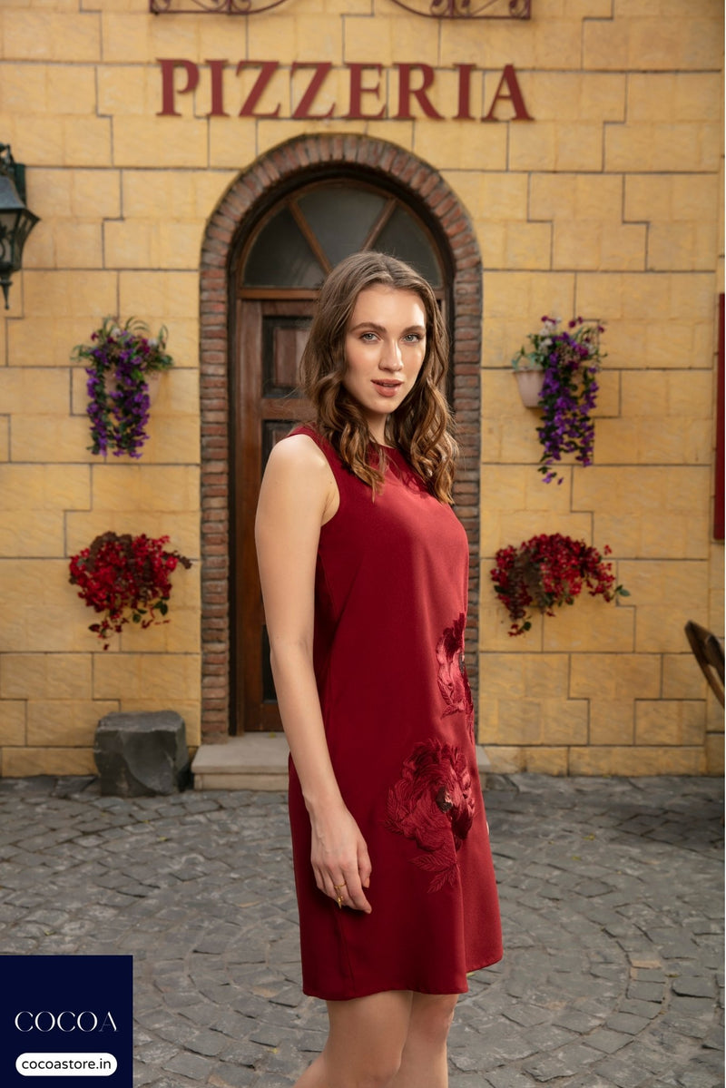 The Cherry-Parfait Shift Dress