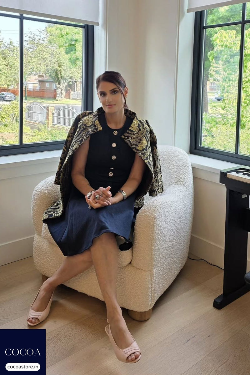 Avantika Midha in The A-Line and All Mine Denim Dress