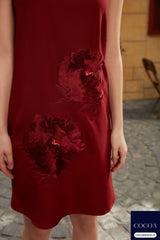 Mugdha Godse in The Cherry-Parfait Shift Dress