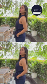 Jahnabi Rajkhowa in The Midnight & Mimosas Halter Jumpsuit